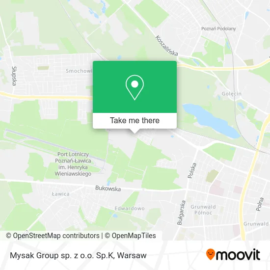 Карта Mysak Group sp. z o.o. Sp.K
