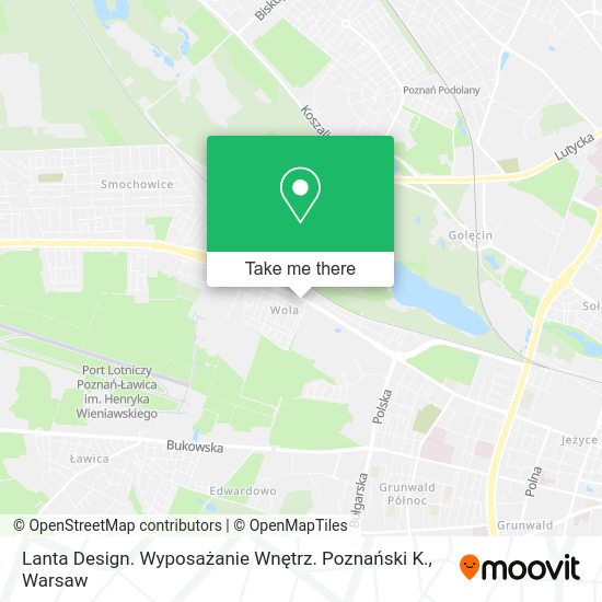 Lanta Design. Wyposażanie Wnętrz. Poznański K. map