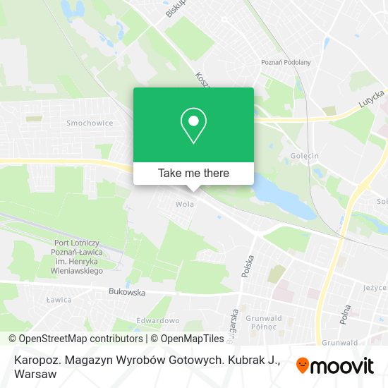 Karopoz. Magazyn Wyrobów Gotowych. Kubrak J. map