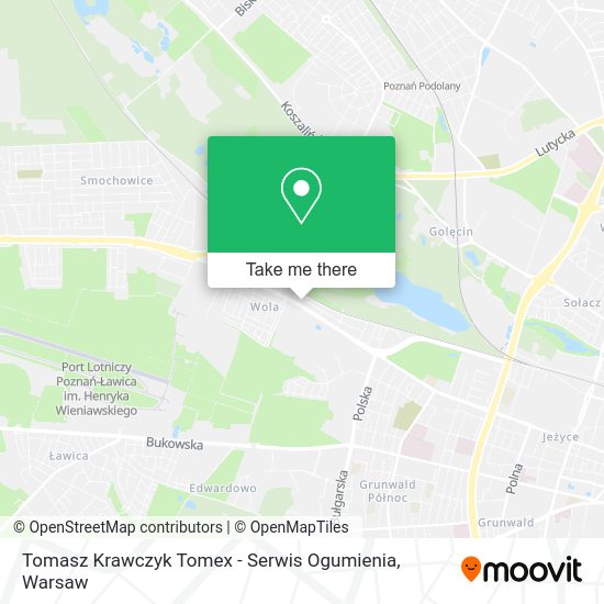 Tomasz Krawczyk Tomex - Serwis Ogumienia map