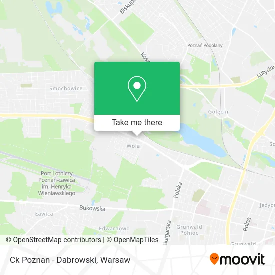 Карта Ck Poznan - Dabrowski