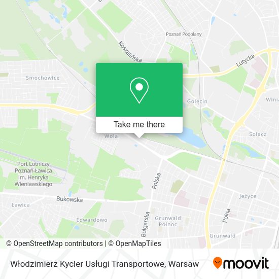 Włodzimierz Kycler Usługi Transportowe map