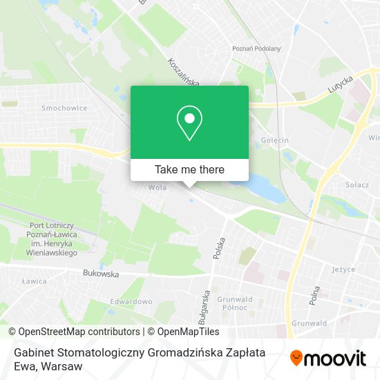 Gabinet Stomatologiczny Gromadzińska Zapłata Ewa map