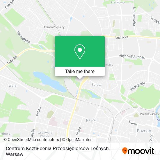 Centrum Kształcenia Przedsiębiorców Leśnych map