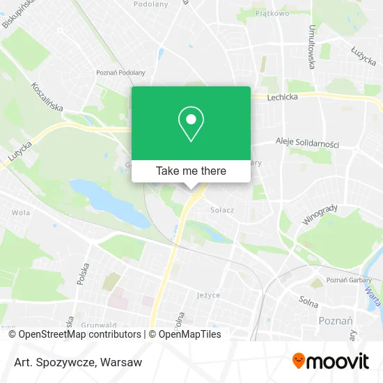 Карта Art. Spozywcze