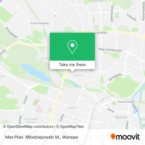 Карта Mat-Plan. Młodziejowski M.