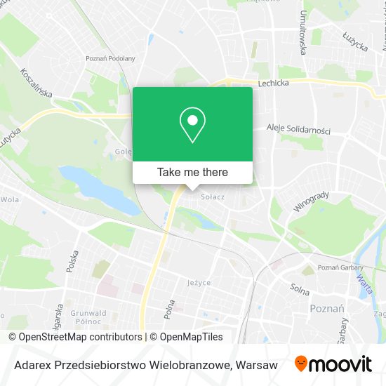 Adarex Przedsiebiorstwo Wielobranzowe map