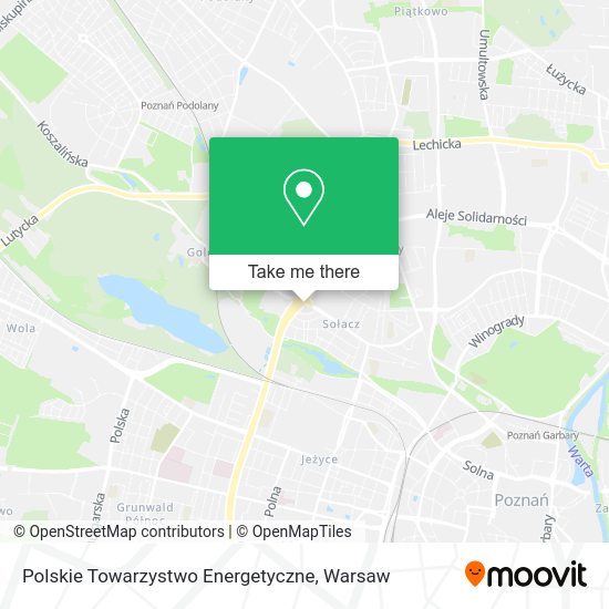 Polskie Towarzystwo Energetyczne map