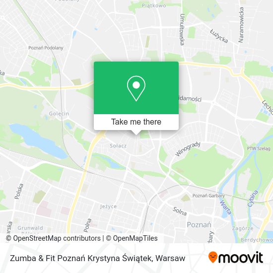 Zumba & Fit Poznań Krystyna Świątek map