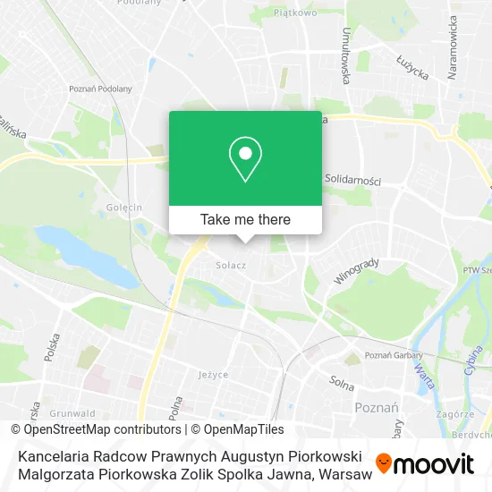Kancelaria Radcow Prawnych Augustyn Piorkowski Malgorzata Piorkowska Zolik Spolka Jawna map