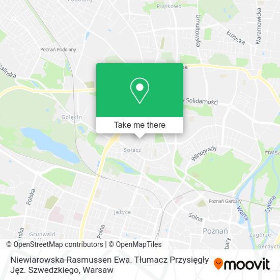 Niewiarowska-Rasmussen Ewa. Tłumacz Przysięgły Jęz. Szwedzkiego map