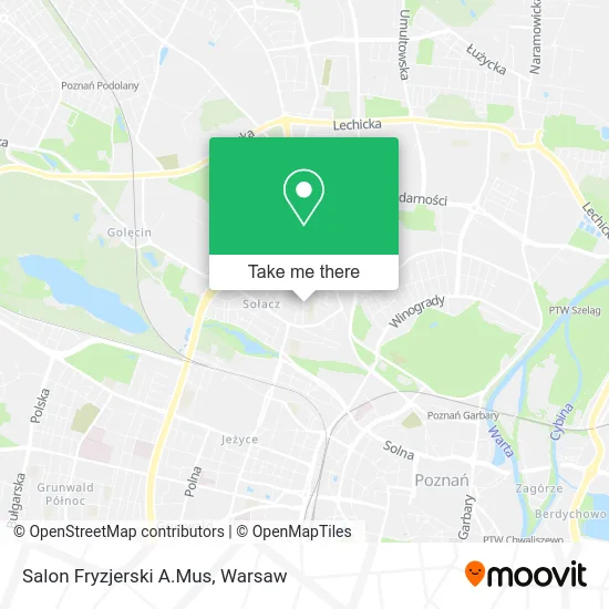 Карта Salon Fryzjerski A.Mus
