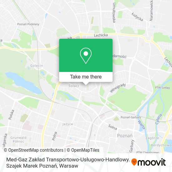 Med-Gaz Zakład Transportowo-Usługowo-Handlowy. Szajek Marek Poznań map