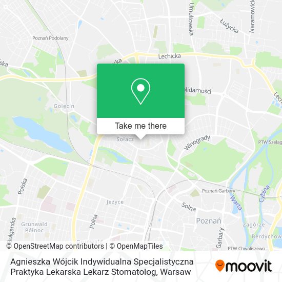 Карта Agnieszka Wójcik Indywidualna Specjalistyczna Praktyka Lekarska Lekarz Stomatolog