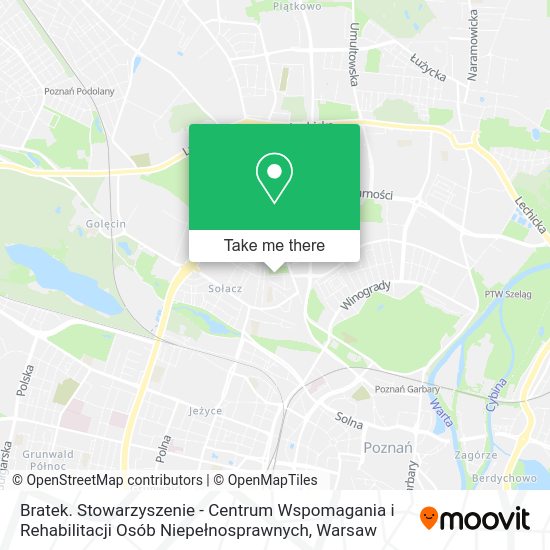 Bratek. Stowarzyszenie - Centrum Wspomagania i Rehabilitacji Osób Niepełnosprawnych map