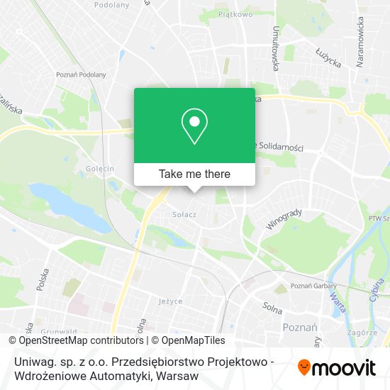 Uniwag. sp. z o.o. Przedsiębiorstwo Projektowo - Wdrożeniowe Automatyki map