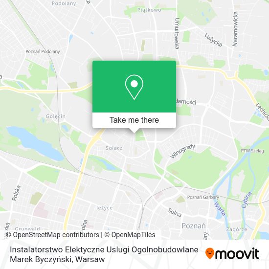 Карта Instalatorstwo Elektyczne Uslugi Ogolnobudowlane Marek Byczyński