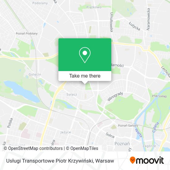 Usługi Transportowe Piotr Krzywiński map