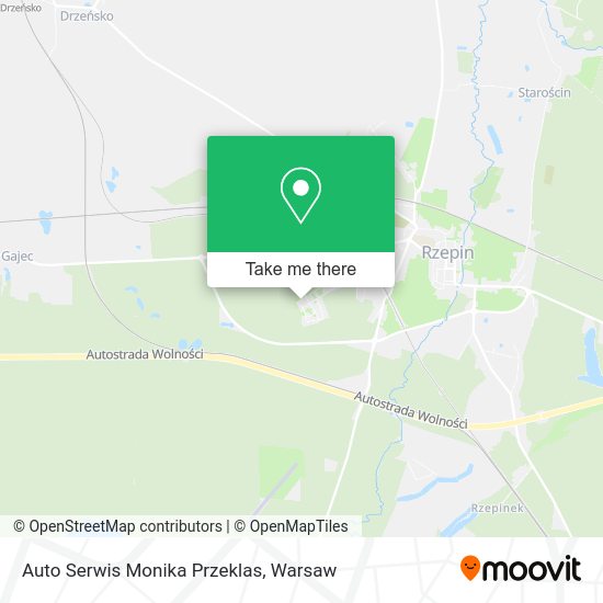 Auto Serwis Monika Przeklas map