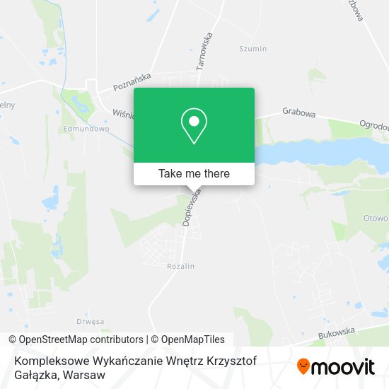 Kompleksowe Wykańczanie Wnętrz Krzysztof Gałązka map