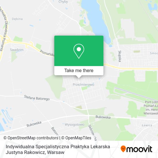 Indywidualna Specjalistyczna Praktyka Lekarska Justyna Rakowicz map