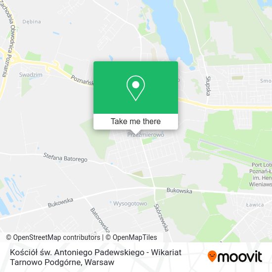 Kościół św. Antoniego Padewskiego - Wikariat Tarnowo Podgórne map