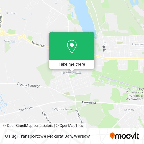 Usługi Transportowe Makurat Jan map