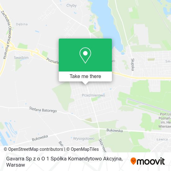 Gavarra Sp z o O 1 Spółka Komandytowo Akcyjna map