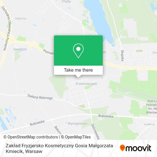 Zakład Fryzjersko Kosmetyczny Gosia Małgorzata Kmiecik map