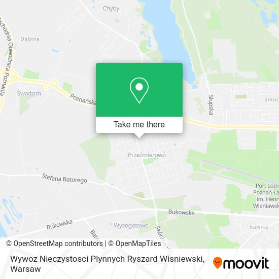 Wywoz Nieczystosci Plynnych Ryszard Wisniewski map