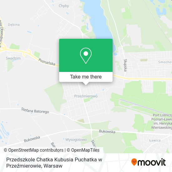 Карта Przedszkole Chatka Kubusia Puchatka w Przeźmierowie