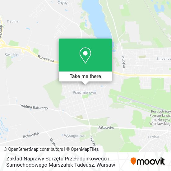 Zakład Naprawy Sprzętu Przeładunkowego i Samochodowego Marszałek Tadeusz map