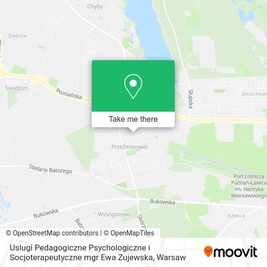 Uslugi Pedagogiczne Psychologiczne i Socjoterapeutyczne mgr Ewa Zujewska map