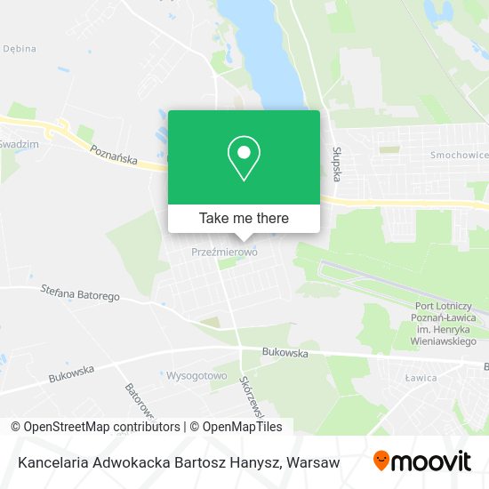 Kancelaria Adwokacka Bartosz Hanysz map