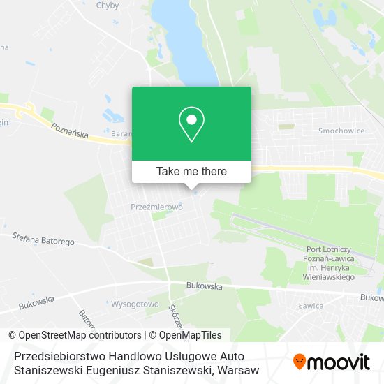 Przedsiebiorstwo Handlowo Uslugowe Auto Staniszewski Eugeniusz Staniszewski map