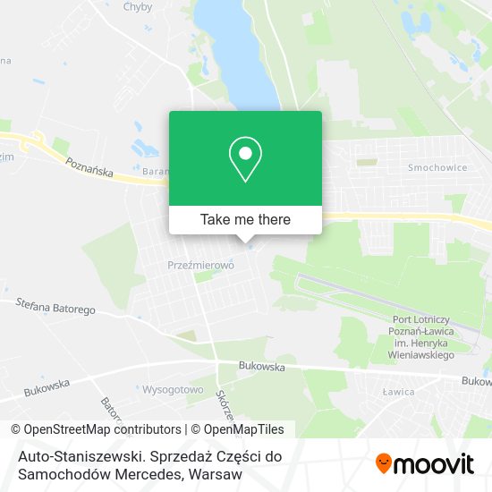 Auto-Staniszewski. Sprzedaż Części do Samochodów Mercedes map