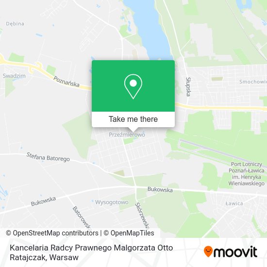 Kancelaria Radcy Prawnego Malgorzata Otto Ratajczak map