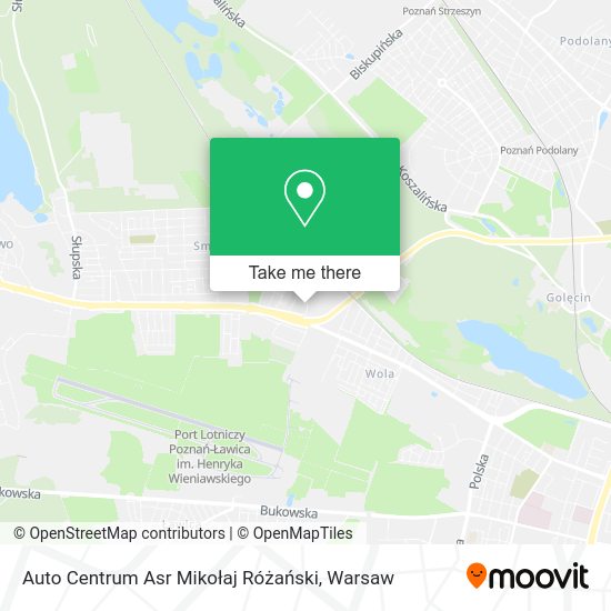 Auto Centrum Asr Mikołaj Różański map