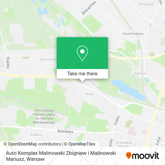 Карта Auto Komplex Malinowski Zbigniew i Malinowski Mariusz