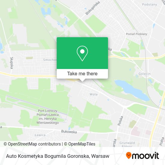 Auto Kosmetyka Bogumila Goronska map