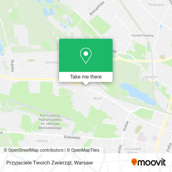 Przyjaciele Twoich Zwierząt map