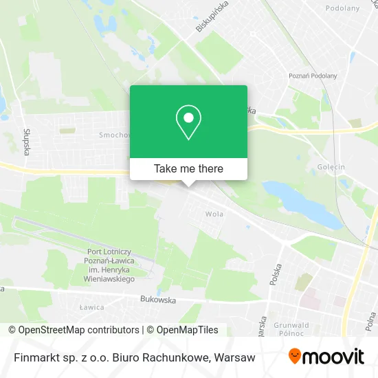 Карта Finmarkt sp. z o.o. Biuro Rachunkowe