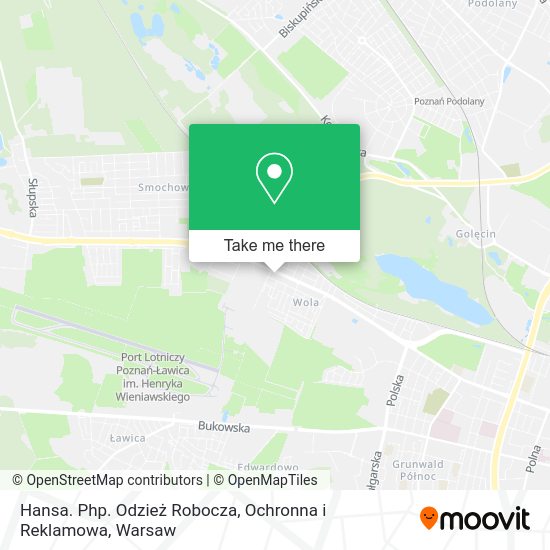 Hansa. Php. Odzież Robocza, Ochronna i Reklamowa map