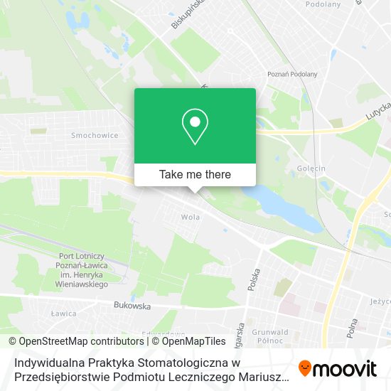 Indywidualna Praktyka Stomatologiczna w Przedsiębiorstwie Podmiotu Leczniczego Mariusz Jankowski map