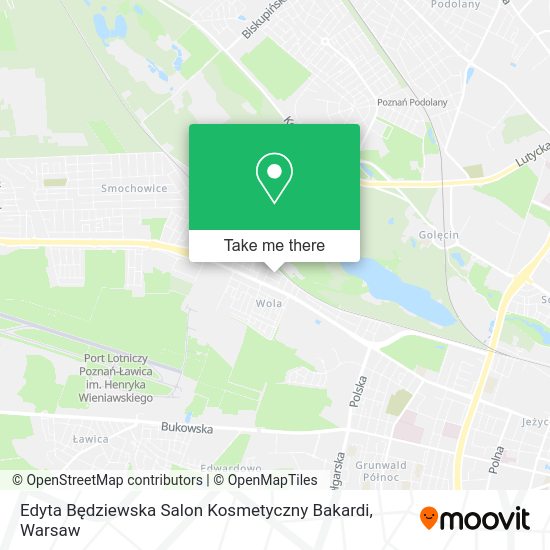 Edyta Będziewska Salon Kosmetyczny Bakardi map