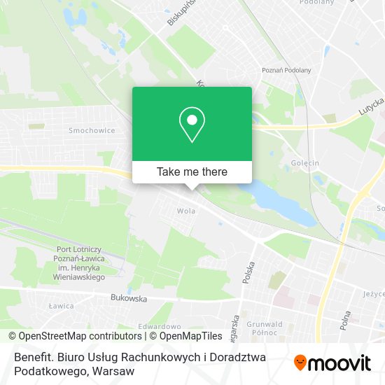 Benefit. Biuro Usług Rachunkowych i Doradztwa Podatkowego map