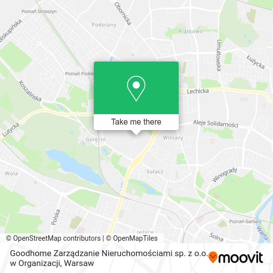 Карта Goodhome Zarządzanie Nieruchomościami sp. z o.o. w Organizacji