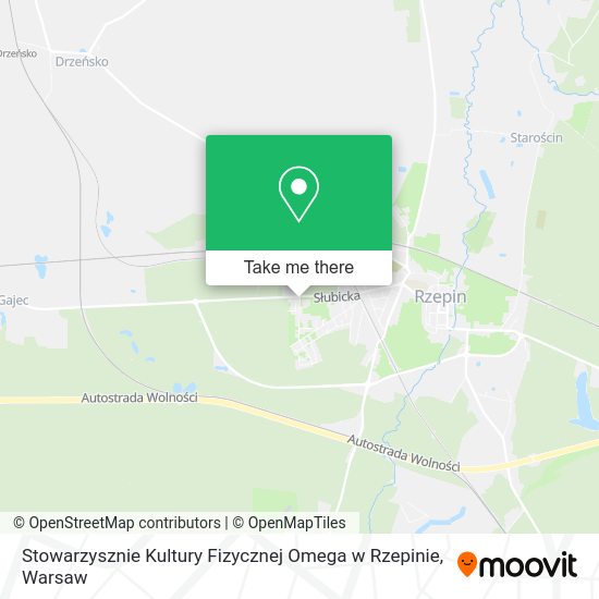 Stowarzysznie Kultury Fizycznej Omega w Rzepinie map