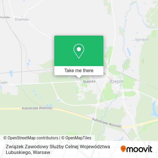 Związek Zawodowy Służby Celnej Województwa Lubuskiego map