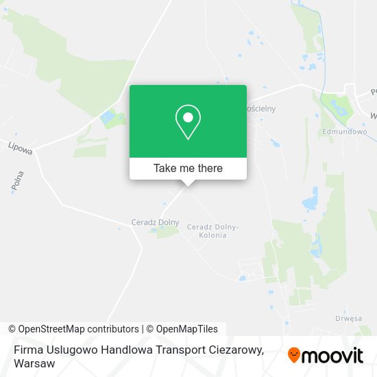 Firma Uslugowo Handlowa Transport Ciezarowy map